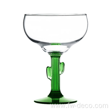 New Design Custom 200ml green wine glass